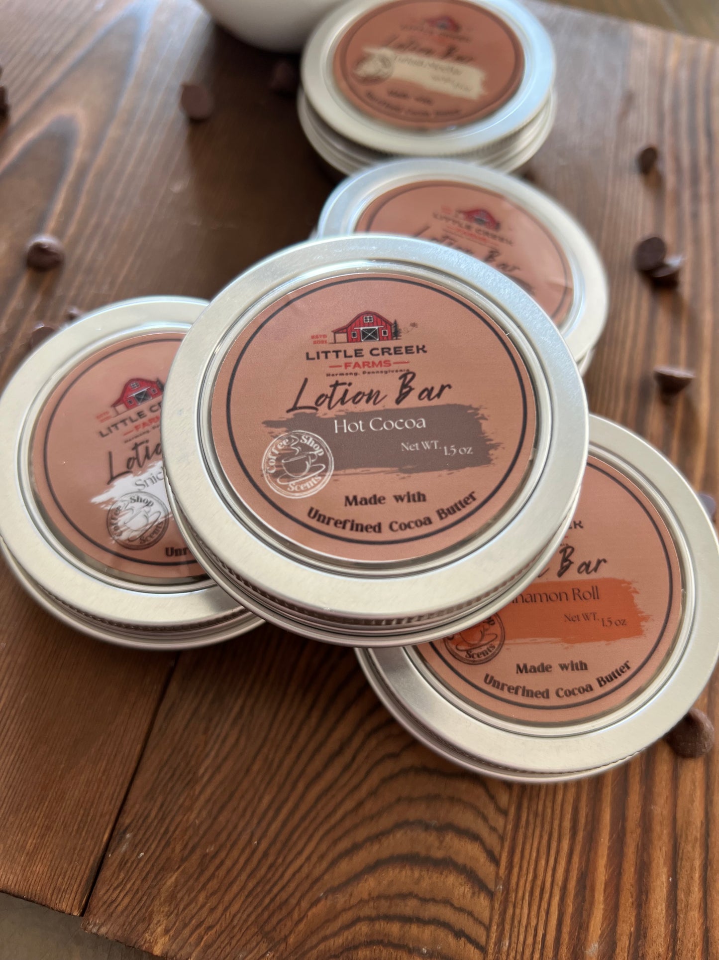 Solid Cocoa Butter Lotion Bars - 1.5oz - Coffee Shop Scents