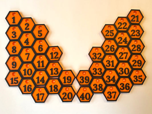 Beehive Number Tags -Pack of 40