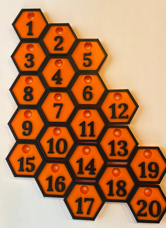 Beehive Number Tags -Pack of 40