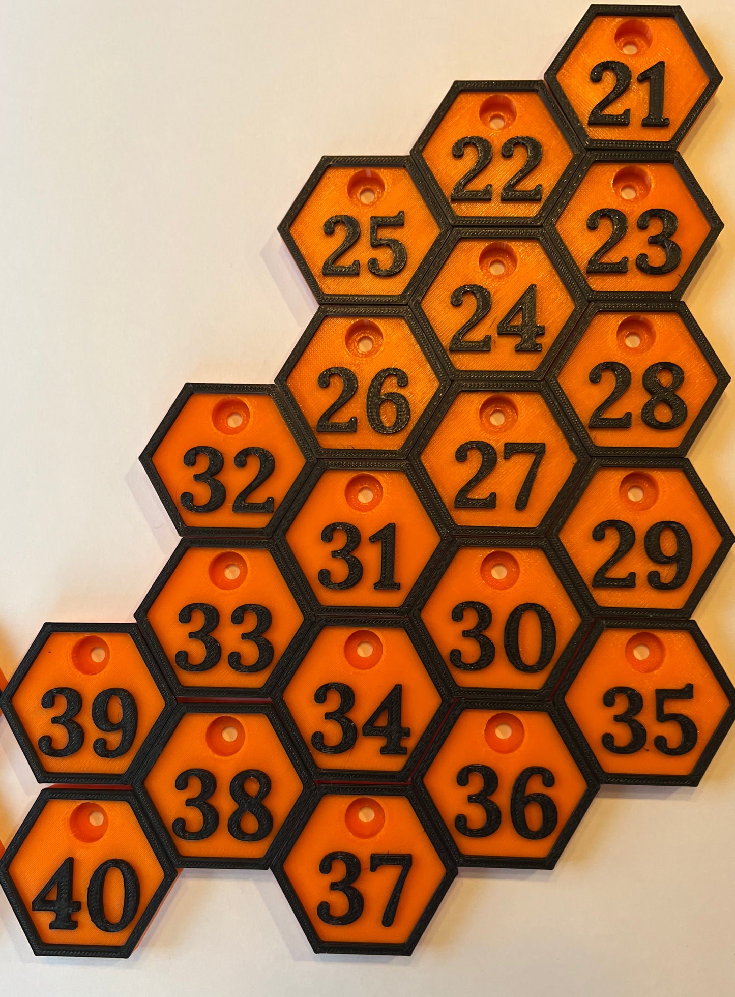 Beehive Number Tags -Pack of 40