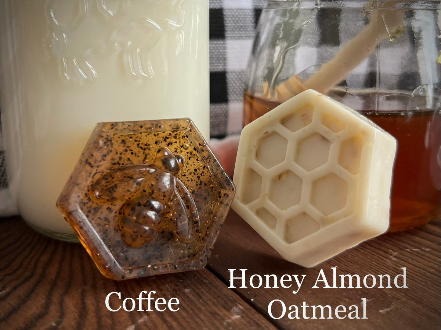 Mini Soaps- Honeycomb and Bees - Pack of Two Soaps - Party Favors