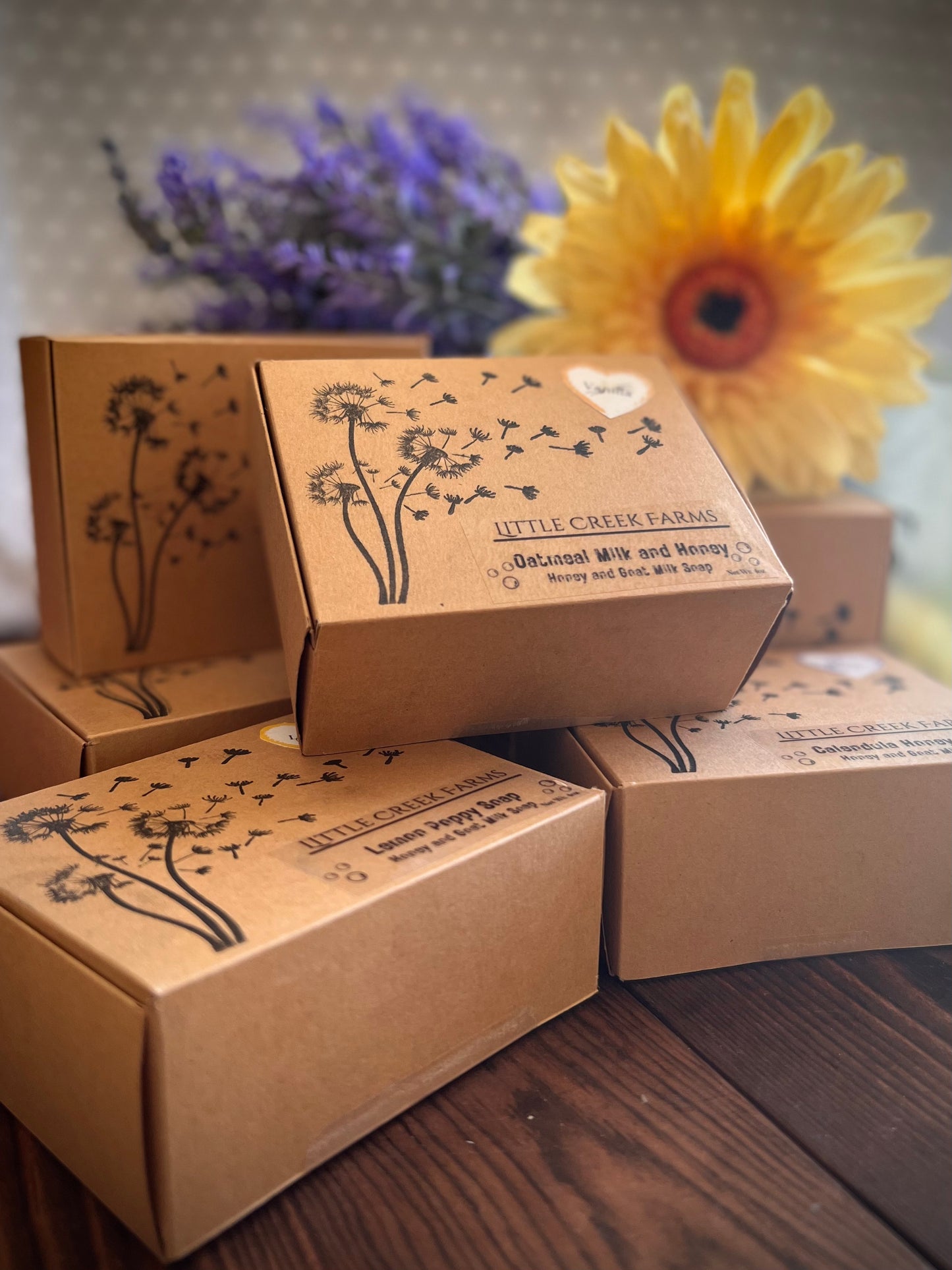 Milk and Honey Soap - Handmade 4 oz Bars - Oatmeal Milk and Honey / Lemon Poppy / Calendula Honey